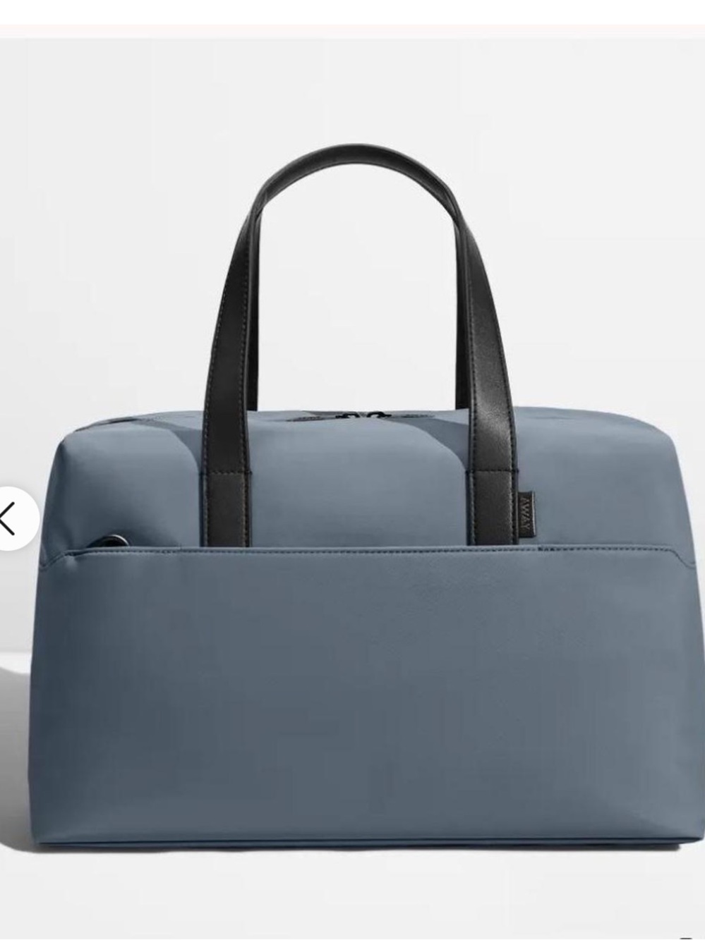 Gray Away Travel Tote Bag with Black Handles